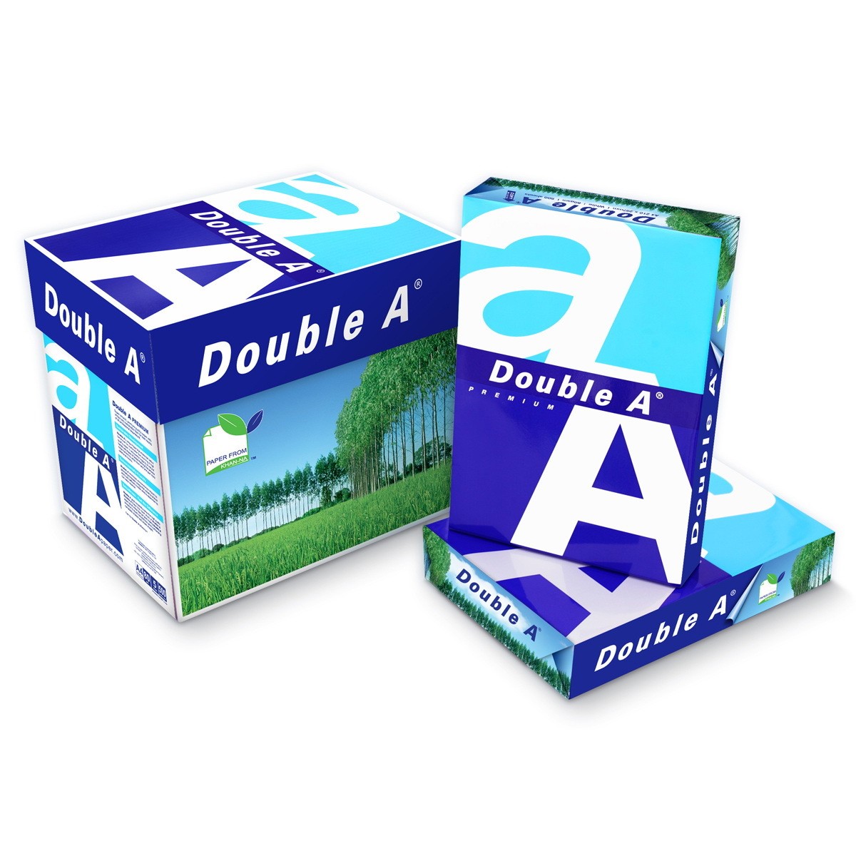 กระดาษถ่ายเอกสาร Double A 80 แกรม (500แผ่น/รีม)