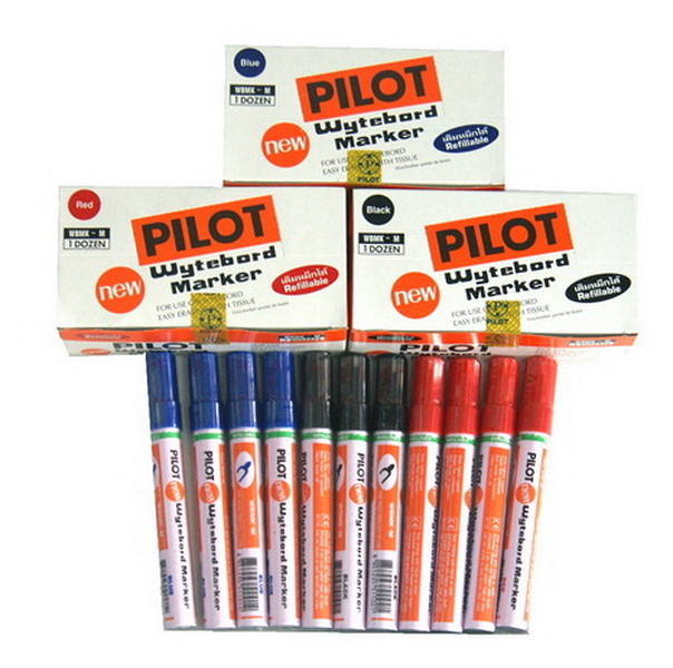 ปากกาไวท์บอร์ด Pilot  ปากแหลม (12 แท่ง/กล่อง)