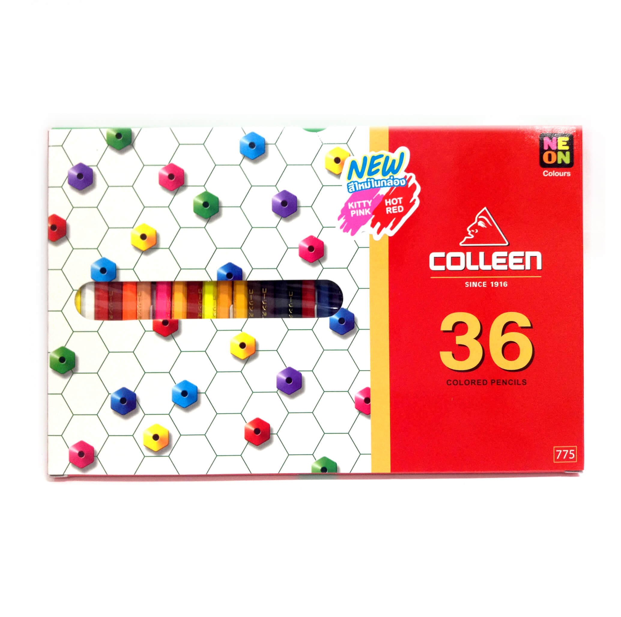 สีไม้ Colleen 36 สี ด้ามยาว (กล่อง)