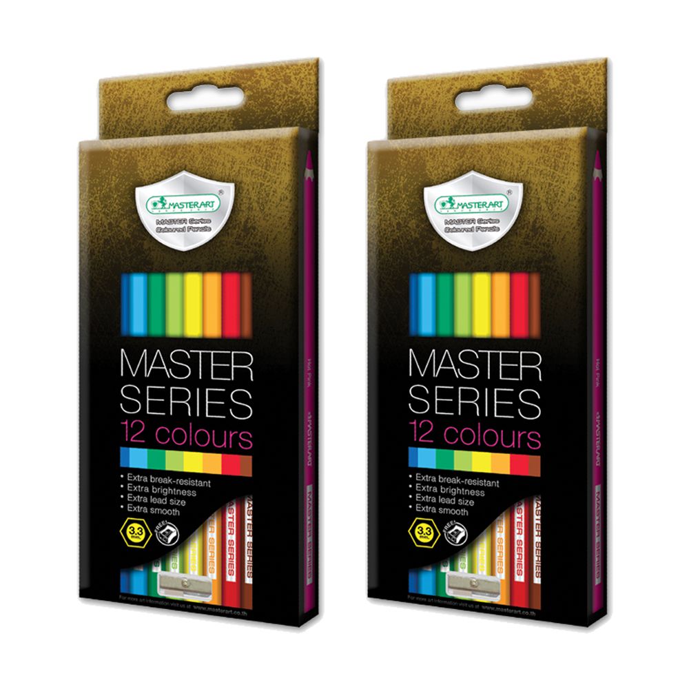 สีไม้ Master Art Series 12 สี ด้ามยาว (กล่อง)