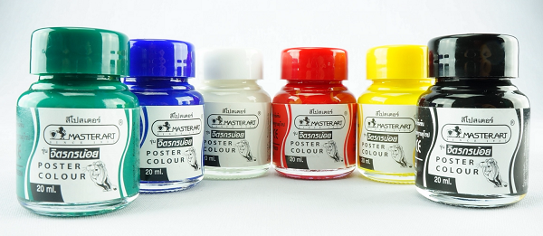 สีโปสเตอร์ Master Art 20 ml. ธรรมดา (ขวด)