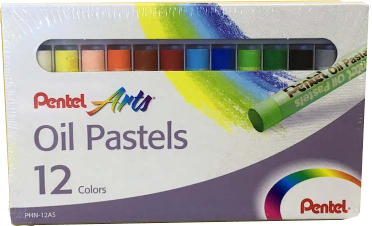 สีชอล์ก Pentel 12 สี (กล่อง)