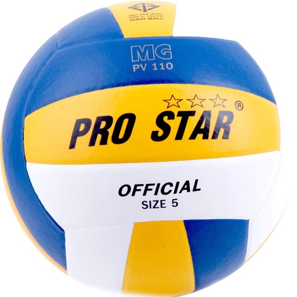 วอลเล่ย์ PRO STAR สีสลับ หนัง PVC เบอร์ 5 รุ่น PV 110  (ลูก)