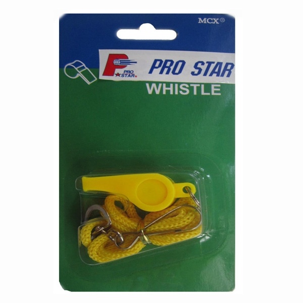 นกหวีด PRO STAR พลาสติกพร้อมสาย รุ่น WS-011 (ตัว)