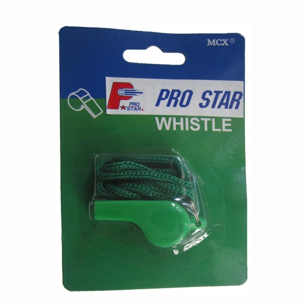 นกหวีด PRO STAR พลาสติกพร้อมสาย รุ่น WH-002 (ตัว)