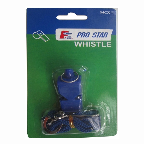 นกหวีด PRO STAR พลาสติกพร้อมสาย รุ่น WS-088 (ตัว)