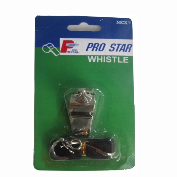 นกหวีด PRO STAR โลหะ พร้อมสาย รุ่น WS-020 (ตัว)