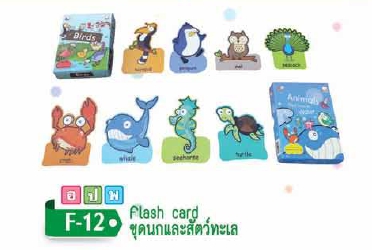 Flash Card ชุดนกและสัตว์ทะเล