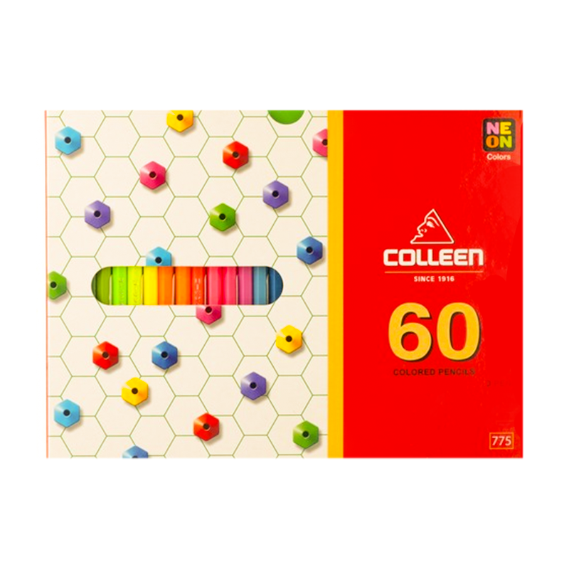 สัไม้ Colleen 60 สี ด้ามยาว (กล่อง)