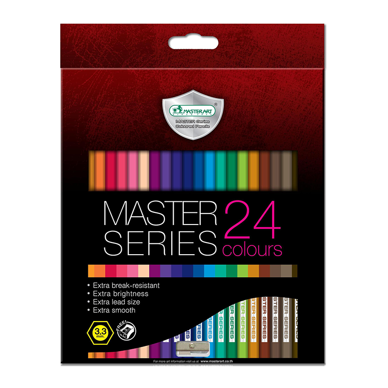 สีไม้Master Art series 24 สี ด้ามยาว ( กล่อง)